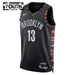 Maillot NBA Brooklyn Nets Tyrese Martin Nike 2025-26 City Edition Noir Swingman - Enfant